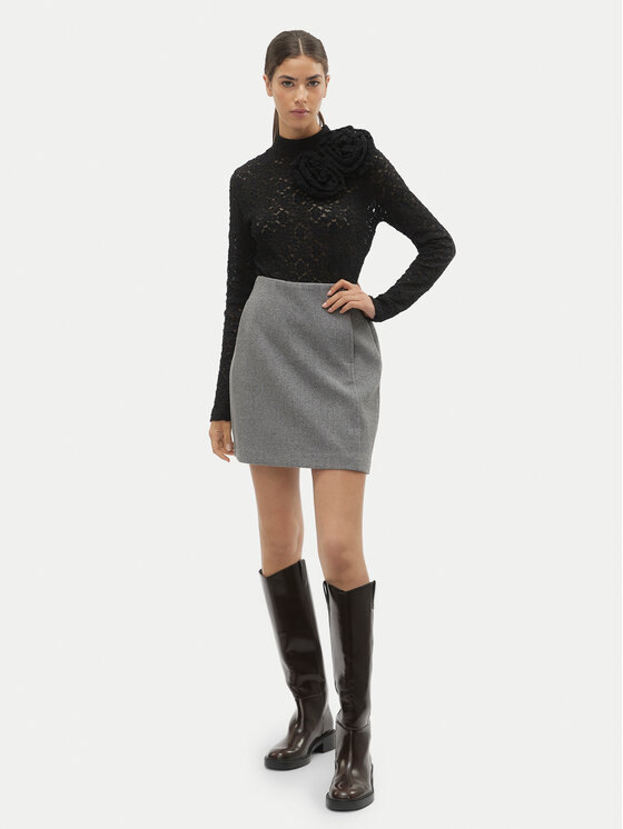 Vero Moda Vero Moda Spódnica ołówkowa Fortuneallison 10253954 Szary Slim Fit