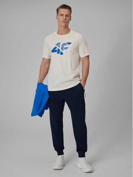 4F 4F Spodnie dresowe SPORTS CLUB Granatowy Regular Fit