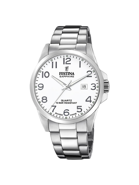 Festina Festina Zegarek F20024-1 Srebrny
