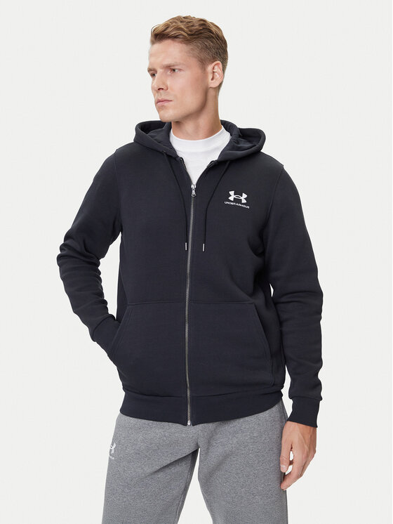 Under Armour Under Armour Μπλούζα UA Essential Fleece FZ Hood 1373881 Μαύρο Regular Fit