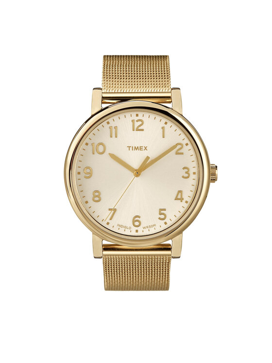 Timex Ročna ura Essential Collection T2N598 Zlata