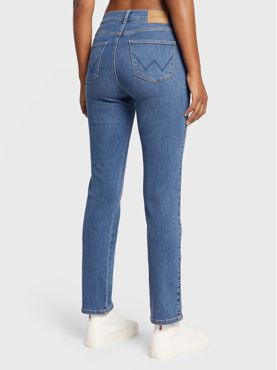 Wrangler Wrangler Jeans hlače Body Bespoke The Adventure W26LAEW13 112322682 Modra Slim Fit