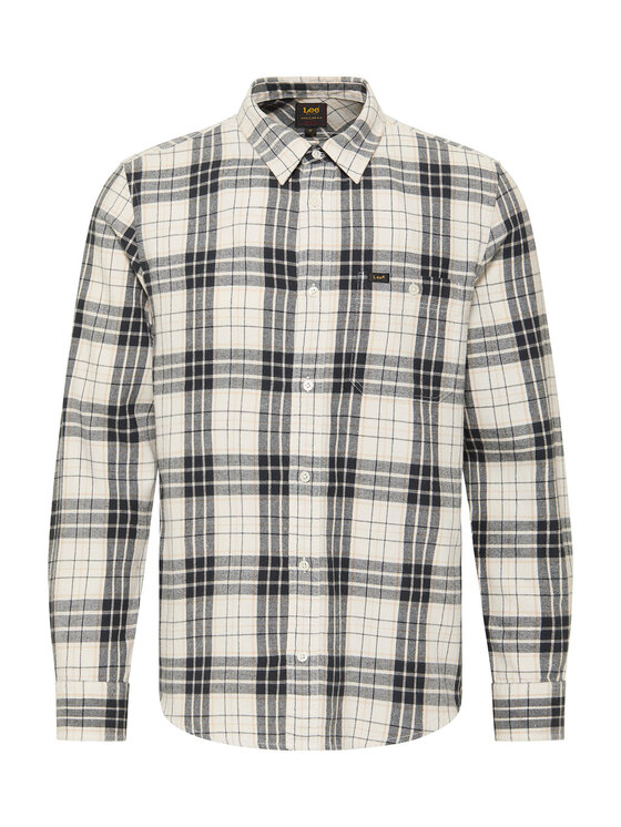 Lee Lee Koszula LEESURE SHIRT Biały Regular Fit