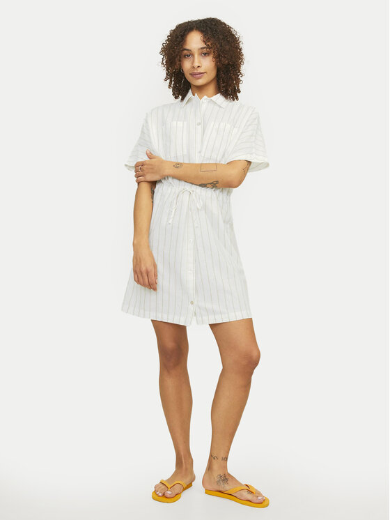 JJXX JJXX Haljina košulja Sana 12249747 Bijela Relaxed Fit