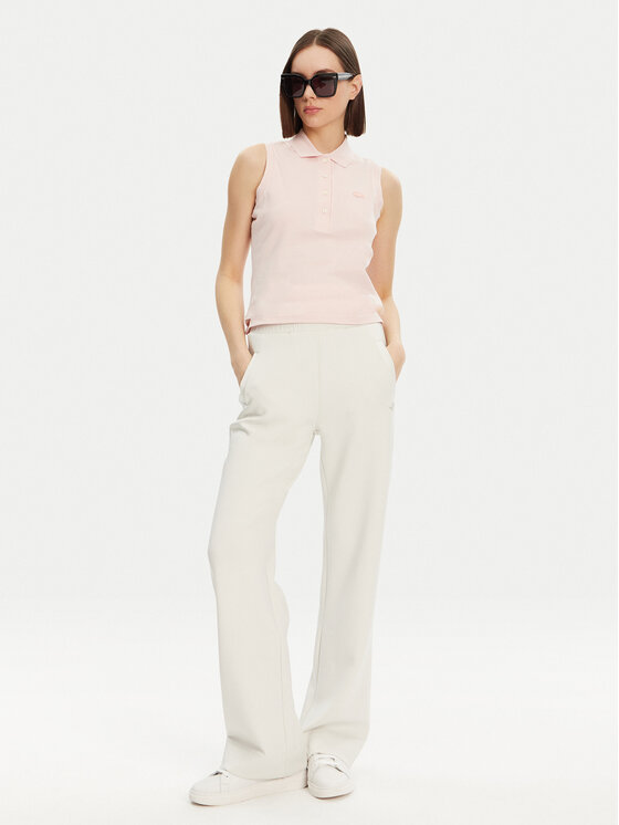 Lacoste Lacoste Polo marškinėliai PF5445 Rožinė Slim Fit