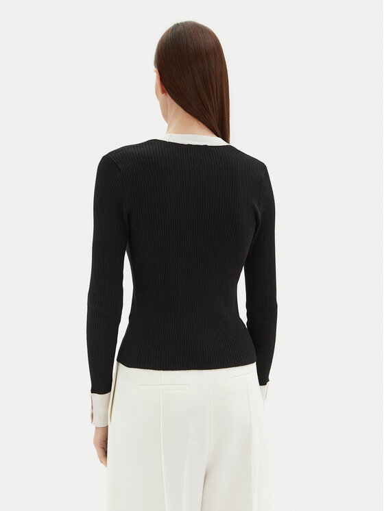 Motivi Motivi Кардиган M4376000732N Чорний Slim Fit