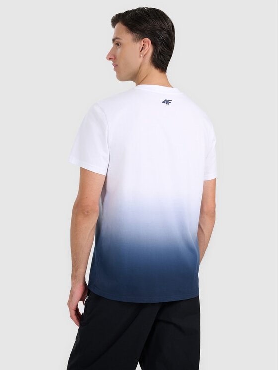 4F 4F T-Shirt 4FRAW25TTSHM3226-31S Granatowy Regular Fit