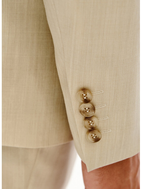 Pako Lorente Pako Lorente Marynarka P26SP-3G-022 Beżowy Slim Fit