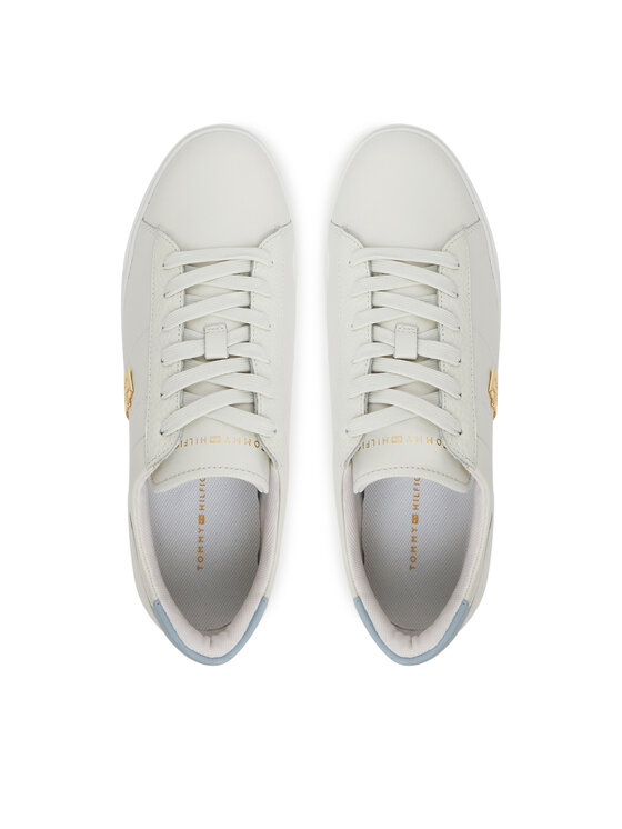 Tommy Hilfiger Tommy Hilfiger Laisvalaikio batai Platform Court Sneaker FW0FW08464 Balta