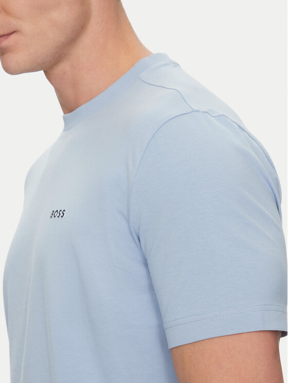 BOSS BOSS Tricou 50506373 Albastru celest Regular Fit