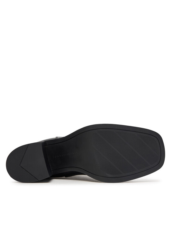 Tommy Hilfiger Tommy Hilfiger Īsie zābaki Ltr Square Toe Heel Chelsea Boot FW0FW09555 Melns