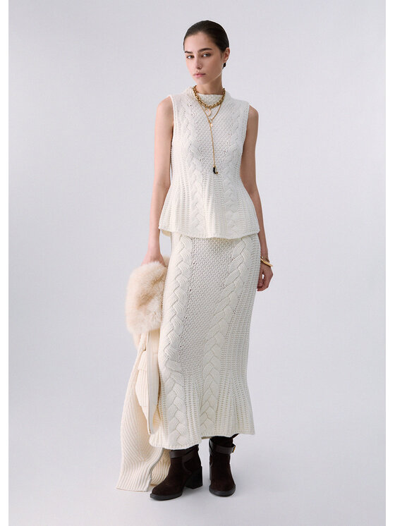 Liu Jo Liu Jo Maglione CF6119MA37R10701 Bianco Regular Fit