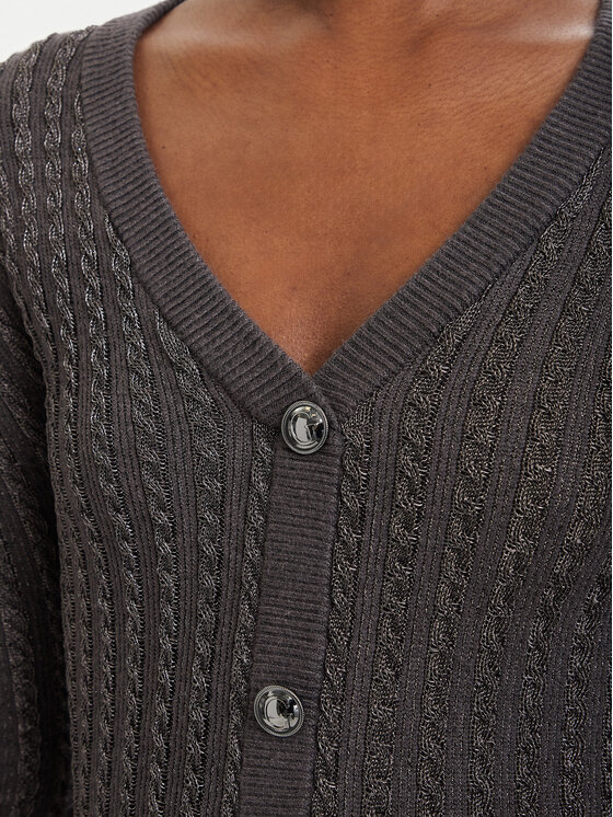 Guess Guess Trikotāžas kleita W5RK09 Z3KT0 Pelēks Bodycon Fit