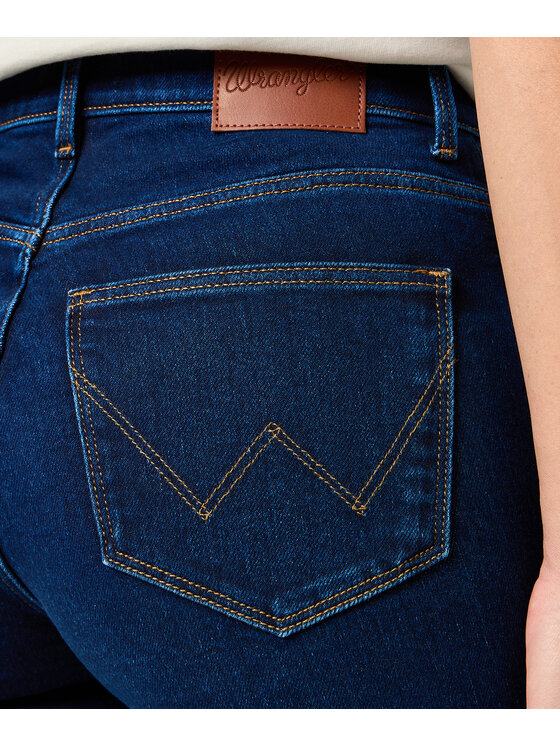 Wrangler Wrangler Jeansy 112362356 Granatowy Straight Fit