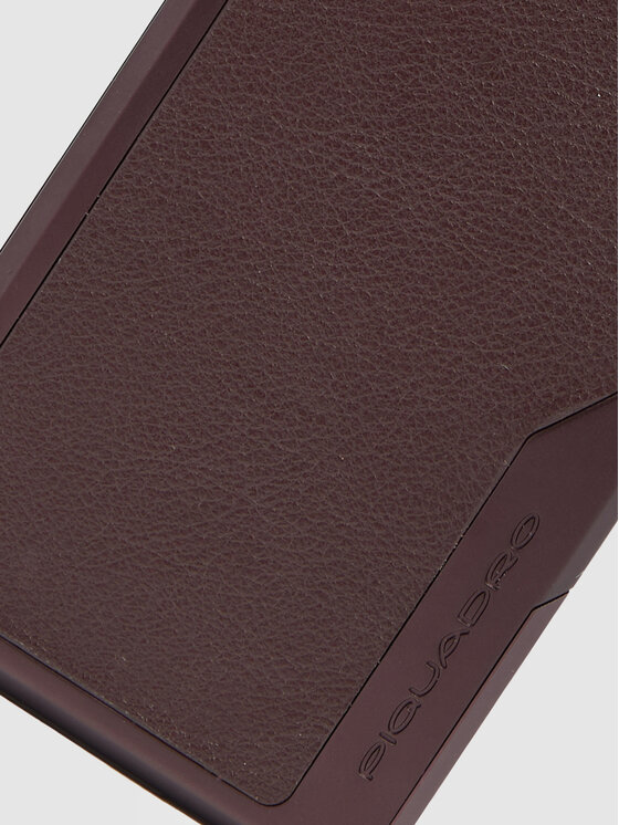Piquadro Piquadro Etui na karty kredytowe 13632 Bordowy