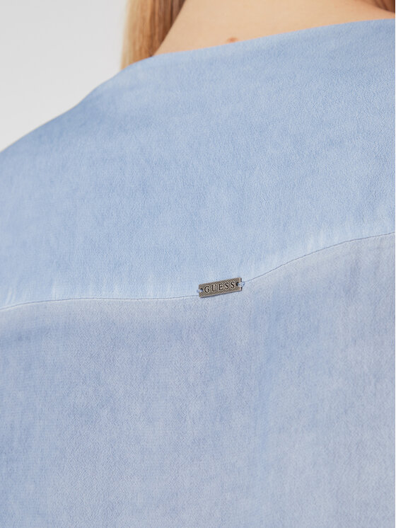 Guess Guess Blūze W3RH58 WF5K0 Zils Regular Fit