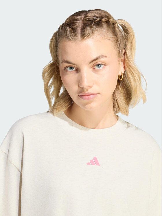 adidas adidas T-Shirt 162937 Beżowy Loose Fit