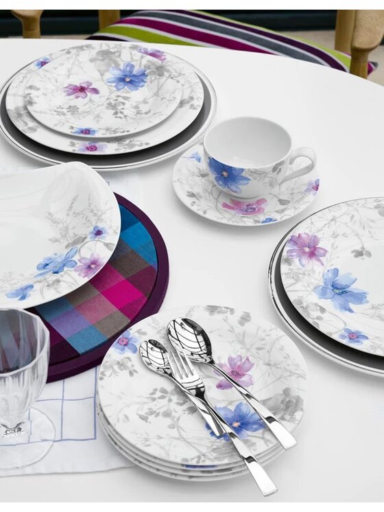 Villeroy & Boch Villeroy & Boch Talerz płaski Mariefleur Gris Basic Villeroy & Boch Biały