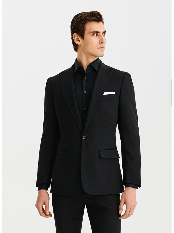 Pako Lorente Pako Lorente Marynarka P25SF-3G-012 Czarny Slim Fit