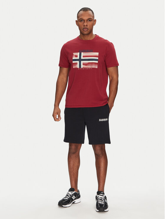 Napapijri Napapijri T-särk S-Lari NP0A4IE5R1E1 Punane Regular Fit