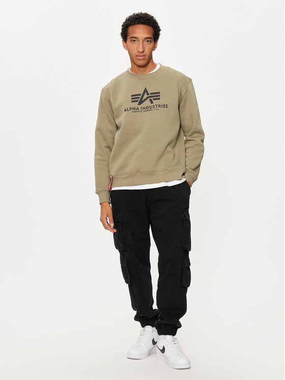 Alpha Industries Alpha Industries Mikina Basic 178302 Zelená Regular Fit