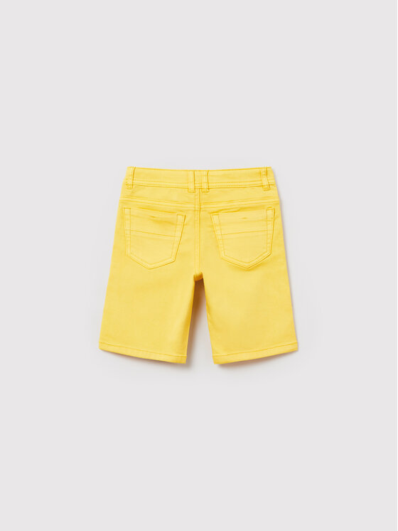 Pantaloncini di jeans 1492798 Giallo Regular Fit