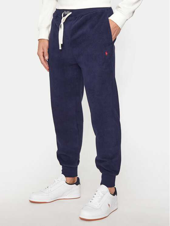 Ralph Lauren Pantalone Tuta Felpato In Pile (S, Blu)-image