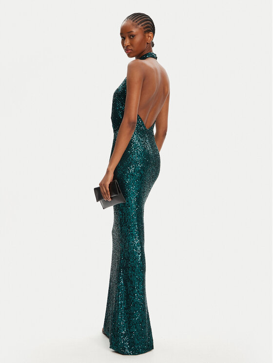 Fracomina Fracomina Rochie de seară FQ25WD3012W706N6 Verde Regular Fit