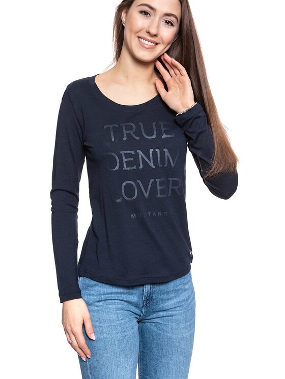 Mustang Mustang Blusa ANNE C PRINT SKY Blu Slim Fit