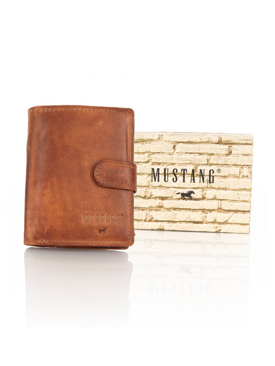 Mustang Mustang Portafoglio da uomo DENIMO HIGH WALLET Marrone