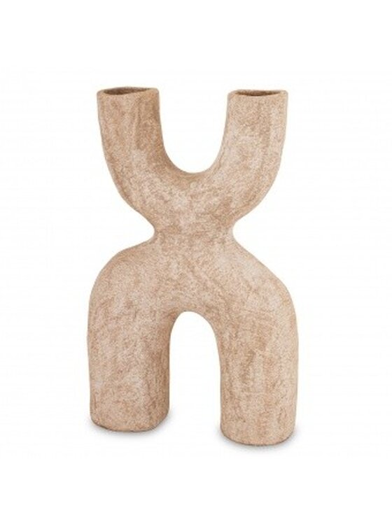 MIAhome MIAhome Wazon ceramiczny 50,5x25,5x11 cm CAXITTA iks duży Brązowy