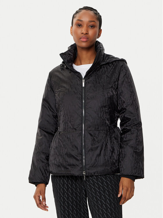 Armani Exchange Armani Exchange Bunda pro přechodné období XW000213 AF10852 FC040 Černá Regular Fit