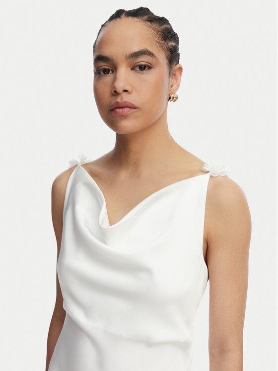 Vero Moda Vero Moda Sukienka koktajlowa Analeia 10348464 Biały Regular Fit