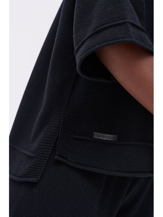 blue shadow blue shadow Sweter Klai Czarny Regular Fit
