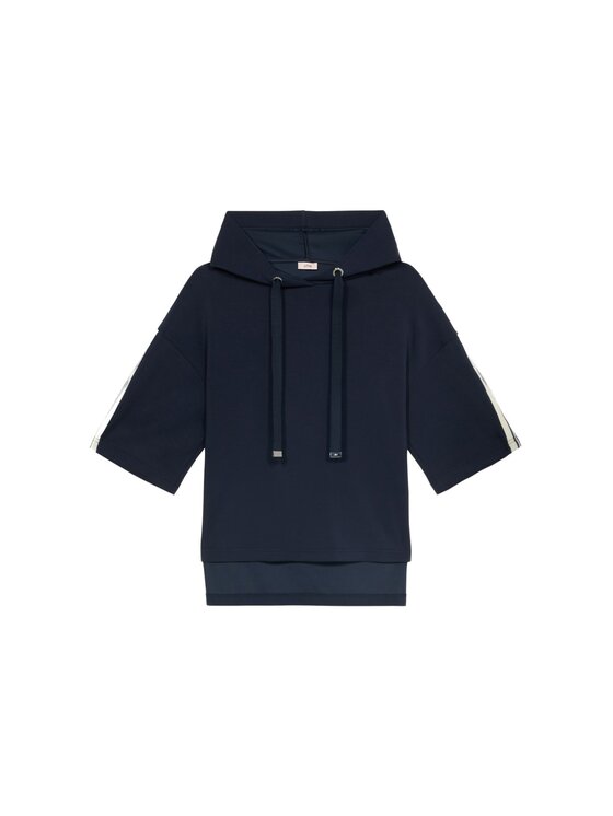 Oltre Oltre Felpa G962J004239N034 Blu Boxy Fit