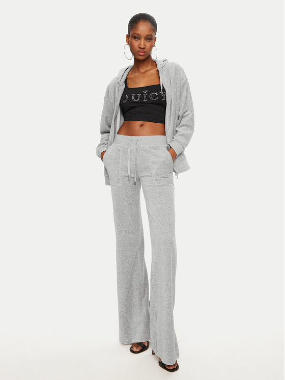 Juicy Couture Juicy Couture Spodnie dresowe Layla JCSEBJ001 Szary Flared Leg