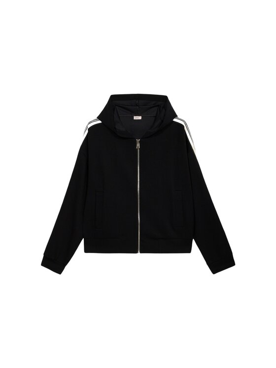 Oltre Oltre Bluza G963J004240N033 Czarny Baggy Fit
