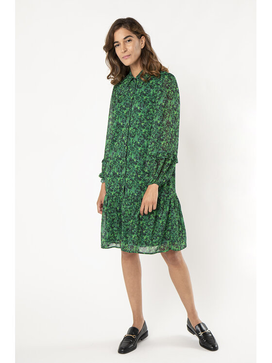 QUIOSQUE QUIOSQUE Sukienka codzienna FIELDS DRESS Zielony Regular Fit