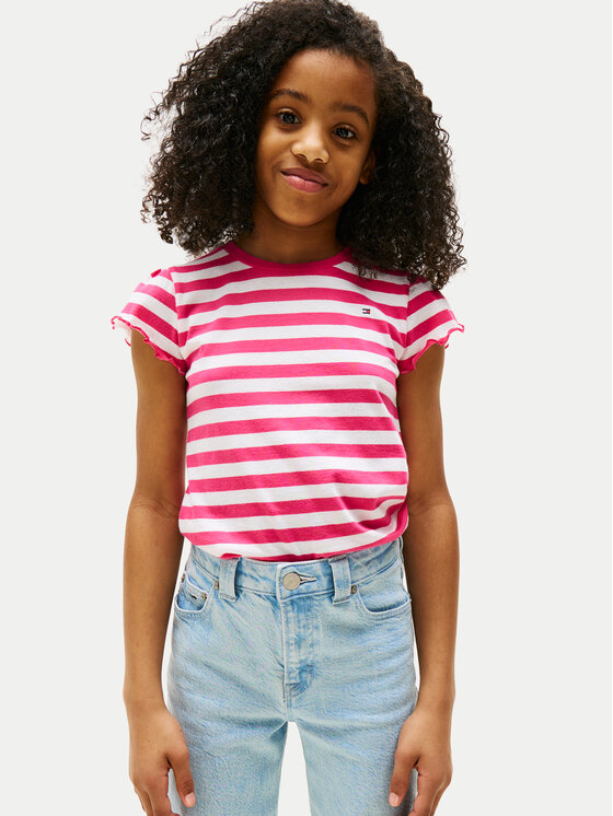 Tommy Hilfiger Tommy Hilfiger Marškinėliai Essential KG0KG08744 Rožinė Regular Fit