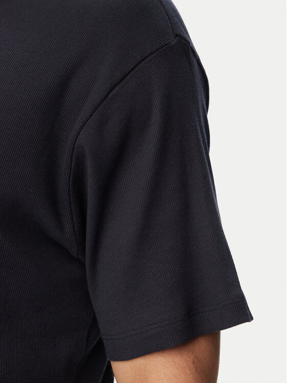 BOSS BOSS Marškinėliai Rn 2P Rib 50563886 Mėlyna Slim Fit