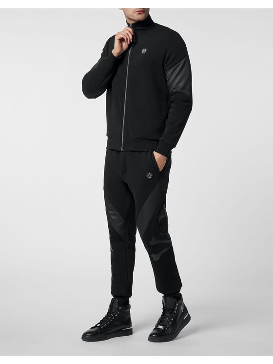 PHILIPP PLEIN PHILIPP PLEIN Mikina 1341 Čierna Jegging Fit