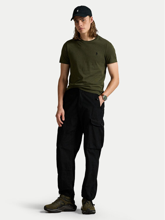 Polo Ralph Lauren Polo Ralph Lauren Majica 710671438180 Zelena Custom Slim Fit