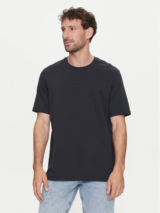 Bugatti Bugatti T-shirt 8350 55024A Tamnoplava Slim Fit