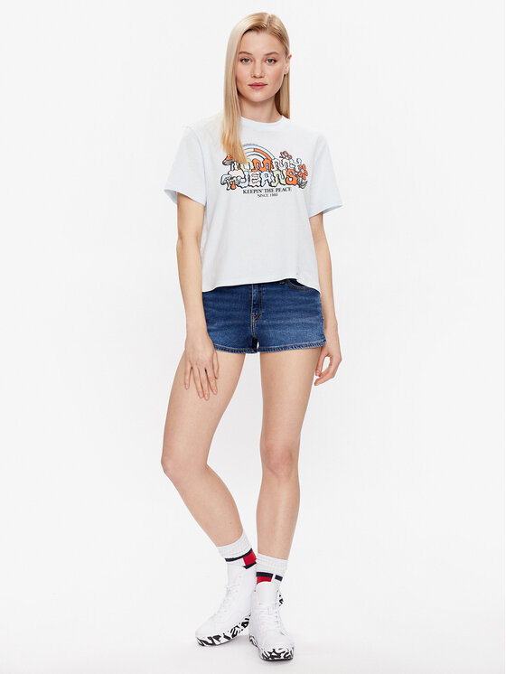 Tommy Jeans Tommy Jeans Szorty jeansowe Nora DW0DW15603 Granatowy Skinny Fit