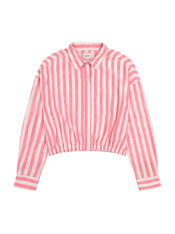 Lee Lee Camicia Elasticated Shirt Rosa Regular Fit