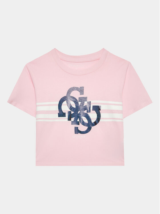 Guess Guess Póló J3YI36 K8HM4 Rózsaszín Boxy Fit