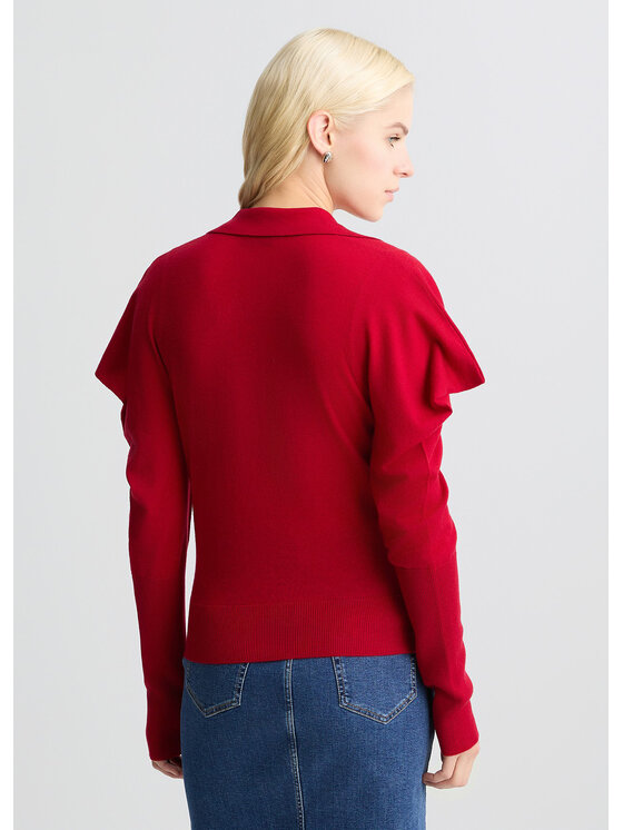 Liu Jo Liu Jo Sweter CA5102MA63OX0644 Czerwony Regular Fit