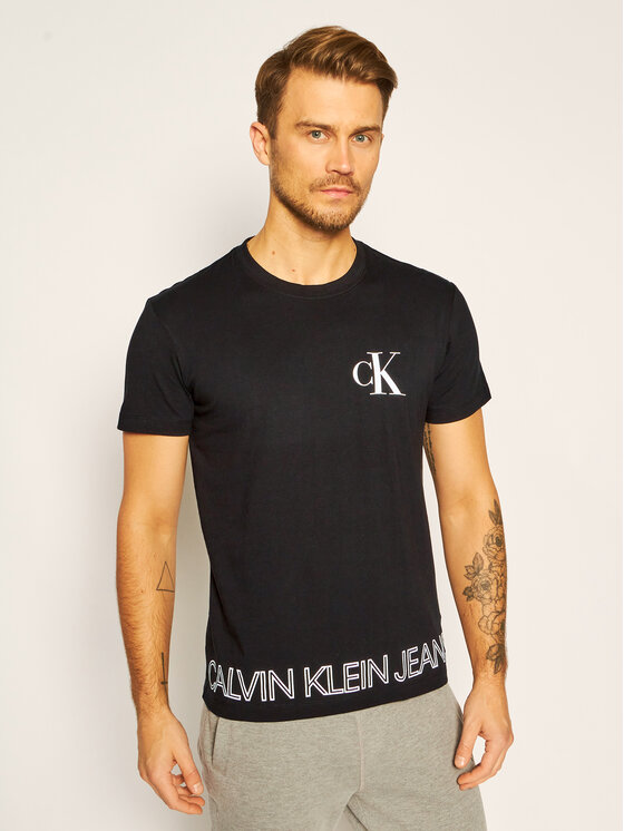 Calvin Klein Jeans T-Shirt J30J316457 Czarny Regular Fit