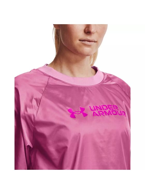 Under Armour Under Armour Bluza Recover Woven Shine Crew Różowy Loose Fit