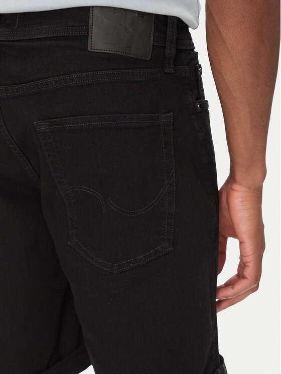 Jack & Jones Jack & Jones Džínsové šortky Rick 12269497 Čierna Regular Fit